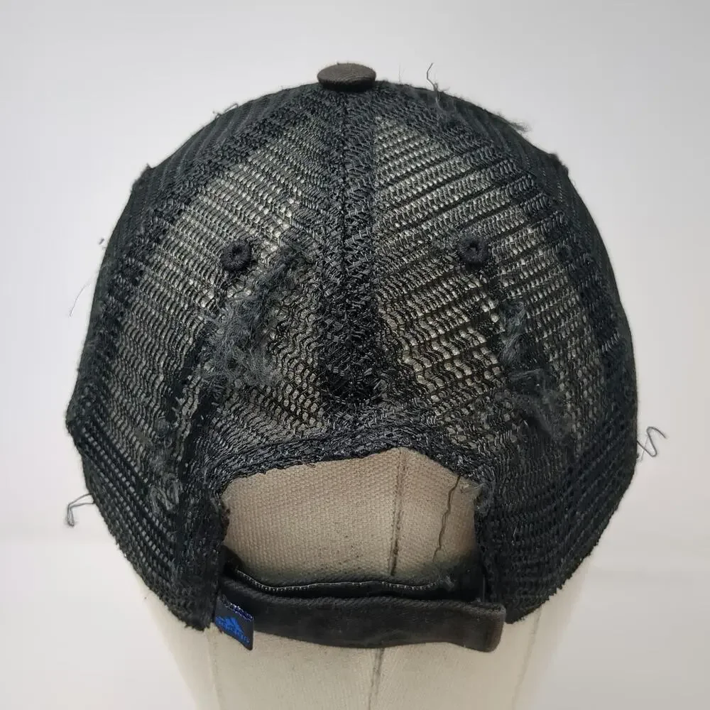 Adidas Baseball Cap Black One Size Boston Marathon 2015 BAA Logo Mesh Back Hat